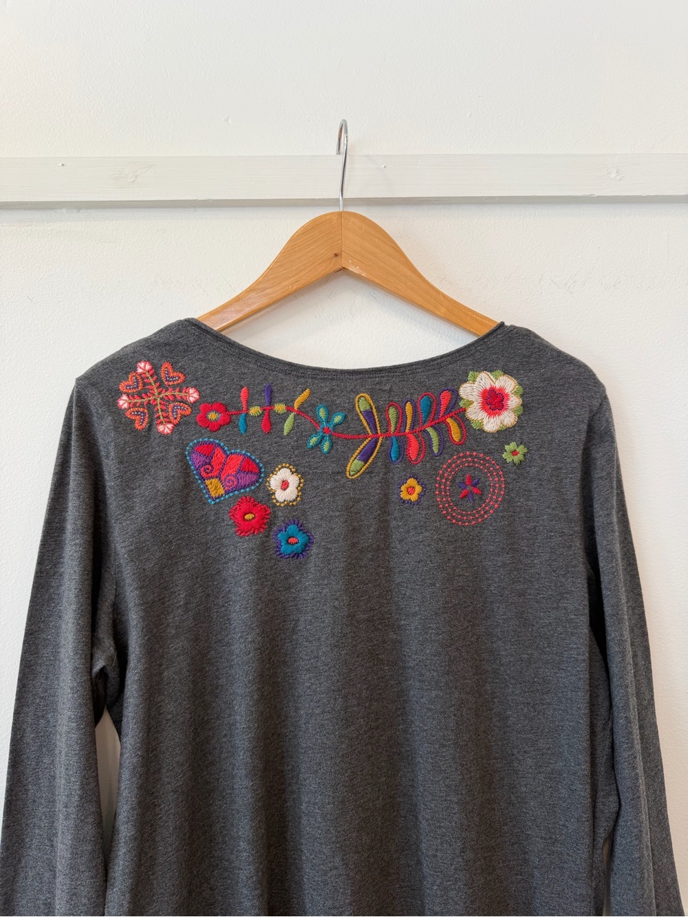 Johnny Was Embroidered Colorful Tunic Top Dress size L - Picture 9 of 14